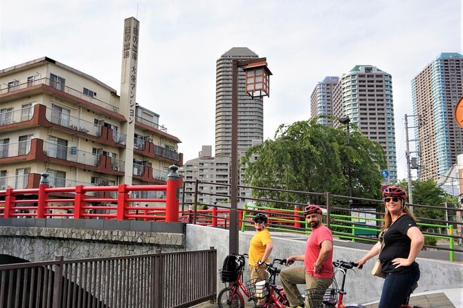 3h Tokyo E-Bike Tour: Hidden Gems, and Local Life with guide - Imperial Palace moat views and castle-gate passing
