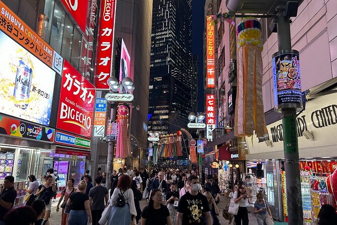 4 Hours Shibuya - Shinjuku Night Tour - Shibuya Crossing and Nonbei Yokocho: the alley part is the payoff