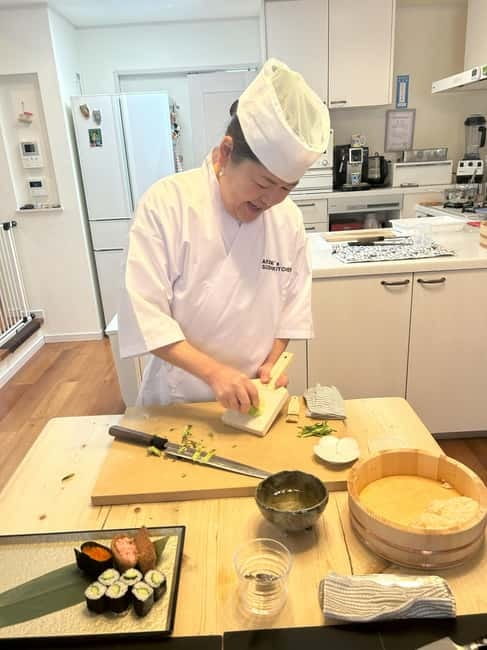 AKEMI's SUSHiKiTCHEN: A fun sushi cooking lesson in Tokyo - Japanese food culture and Edo-era sushi context, not just technique