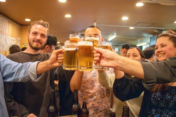 All-You-Can-Drink Bar Hopping Tour in Ueno - Food and dietary limits: what you can plan for, what you should not assume