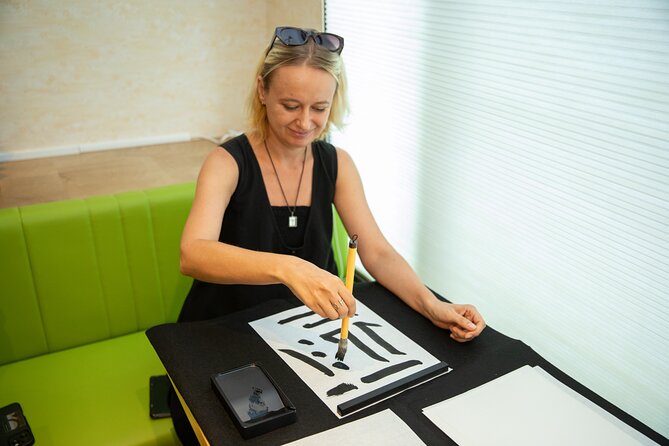 Asakusa Calligraphy Workshop Craft Your Own Art in Tokyo - Choosing characters and making a take-home keepsake
