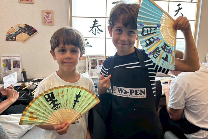 Asakusa:Japanese Calligraphy & Make your original folding fan! - Asakusa Calligraphy and a Folding Fan, a rare souvenir that feels personal