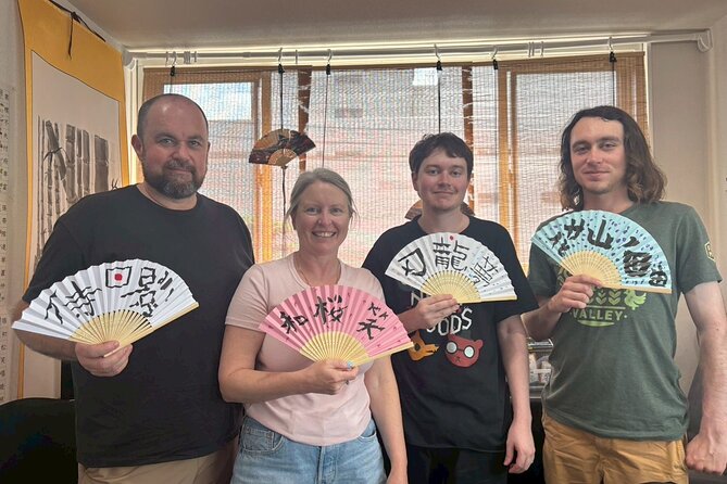 Asakusa:Japanese Calligraphy & Make your original folding fan! - The short history video on kanji, so your strokes have meaning