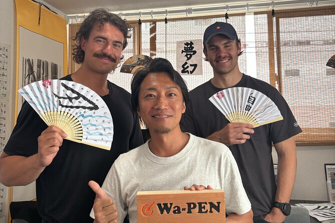 Asakusa:Japanese Calligraphy & Make your original folding fan! - Ink prep, posture, and the brush basics you’ll feel right away