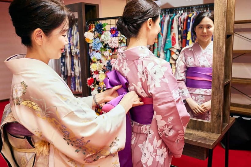 Asakusa: Kimono Tea Ceremony with Matcha and Sweet - Whisking matcha and pairing seasonal wagashi