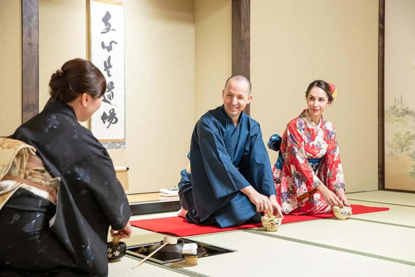 Asakusa: Kimono Tea Ceremony with Matcha and Sweet - Choosing a seasonal kimono and getting dressed like you mean it