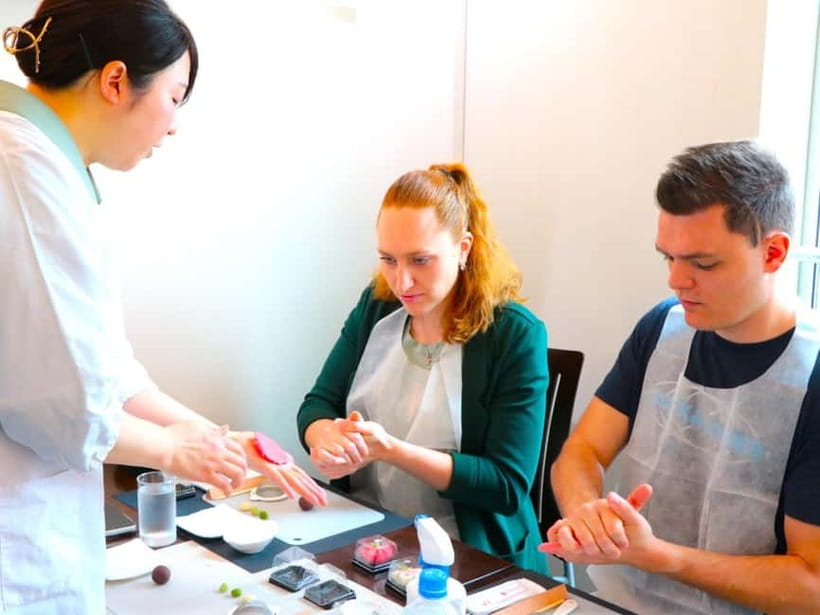 At an Antique Shop, Tea Ceremony and Japanese Sweets Forming - The 100-year-old antique shop makes this class feel real