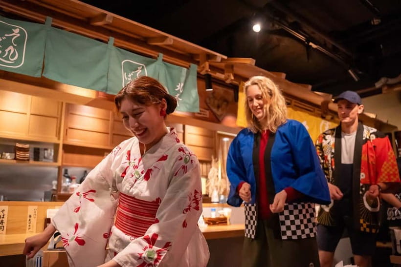 Bon Dance IZAKAYA in Shinjuku, Tokyo - The Edo-Inspired Dinner Menu: Sushi, Tempura, and Comfort Foods