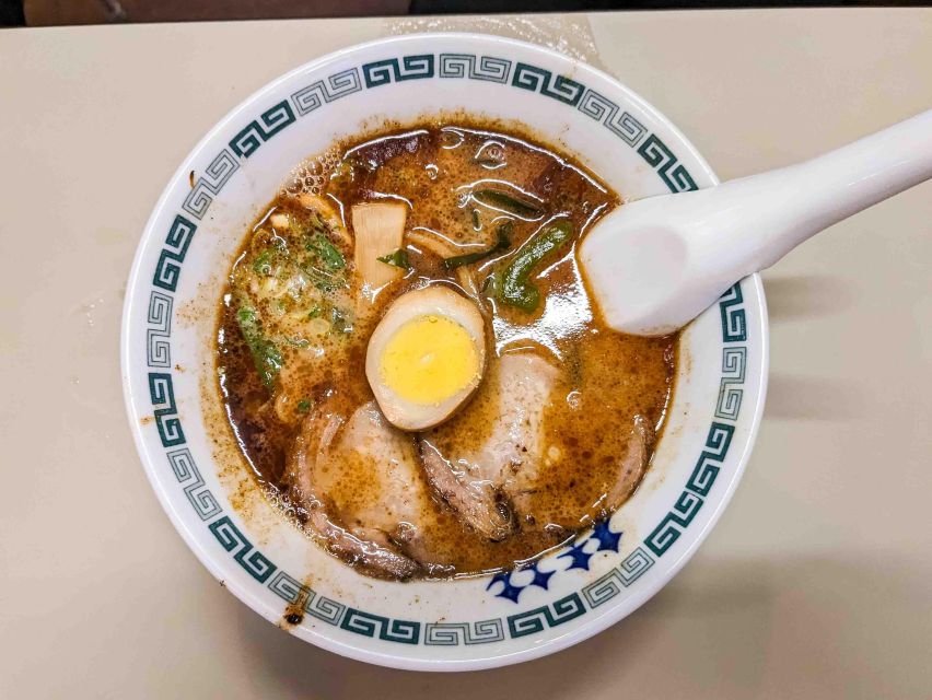 Breakfast Ramen Tour in Shinjuku, Tokyo - First Ramen Shop: Classic Tokyo Shoyu in Two Mini Bowls