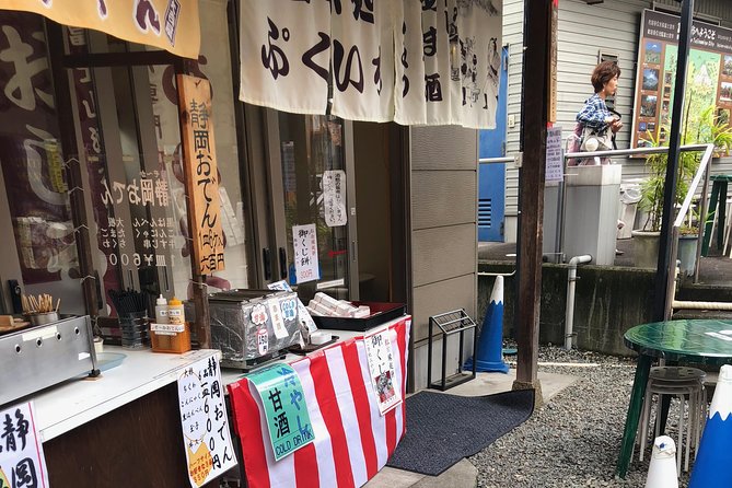 Bullet Train and Mt. Fuji Famous Food Tour - Fujinomiya tasting time: 6 stops, wagashi, sake, and green tea