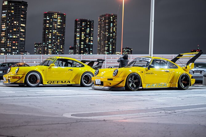 Daikoku PA JDM Car Scene Tour in Tokyo Drift RX7 - Stop 2, Tokyo Tower: the classic backdrop for serious car pics