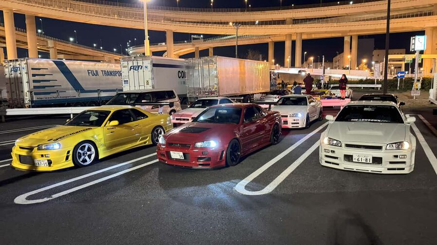 Daikoku & Tokyo JDM Night Tour in R34 or TopSecret R35 GT-R - Daikoku at night, and why the R34 or R35 ride is the point
