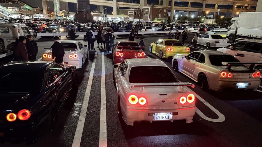Daikoku & Tokyo JDM Night Tour in R34 or TopSecret R35 GT-R - Daikoku Car Meet for about 1 hour: how to use your time well