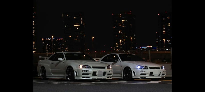 DaikokuPA:A private Daikoku tour in a customised R34! - The vintage car time: photo-friendly breaks before the meet