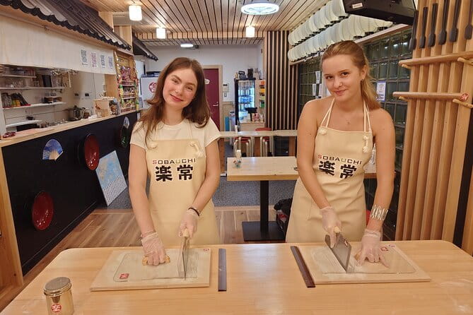 Experience Big soba knife Soba Making Class in Tokyo Kappabashi - The Hands-On Part: Buckwheat Soba, Then Cutting with a Specialized Knife