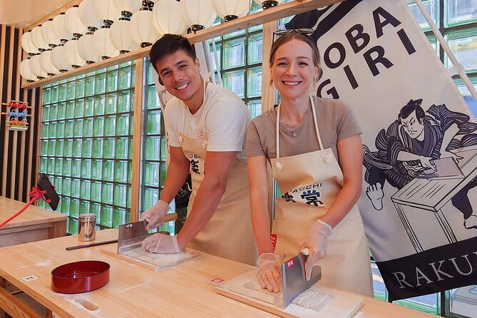Experience Big soba knife Soba Making Class in Tokyo Kappabashi - Where You Learn: Open Kitchen Studio in the Kappabashi Area