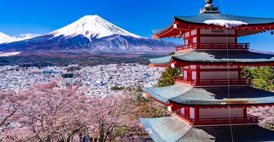 From Tokyo: Fuji Mountain Area - FujiQ - Lake Kawaguchiko - Chureito Pagoda - Oishi Park’s Flower Fields and That Mount Fuji Frame