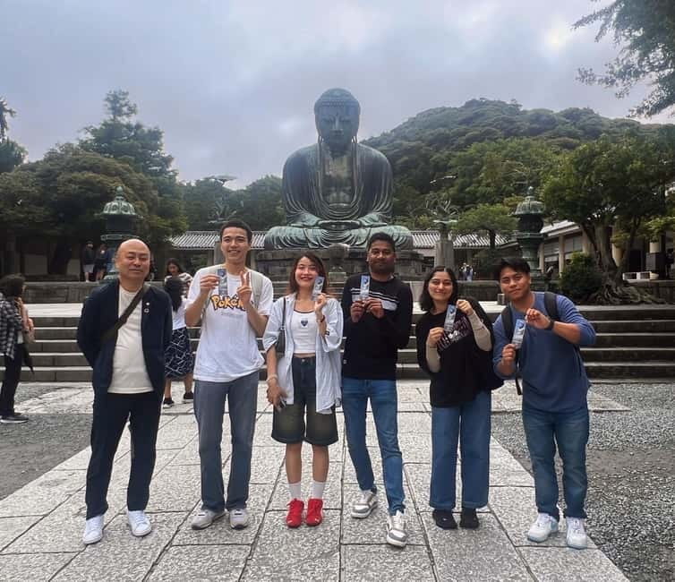 From Tokyo: Kamakura, Great Buddha, and Enoshima Bus Tour - Kamakura’s Great Buddha: 13.5 meters, copper patina, and that optional 50 yen entry