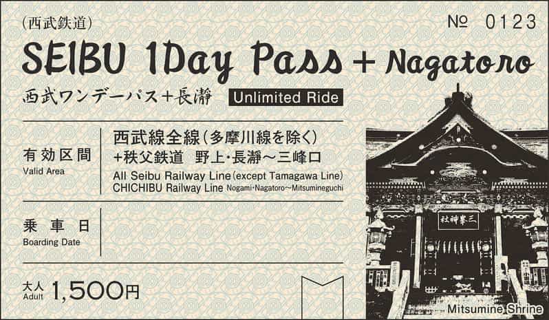 From Tokyo: Seibu Railway 1 Day Pass and Nagatoro - Price and value: what $9 buys you in real life