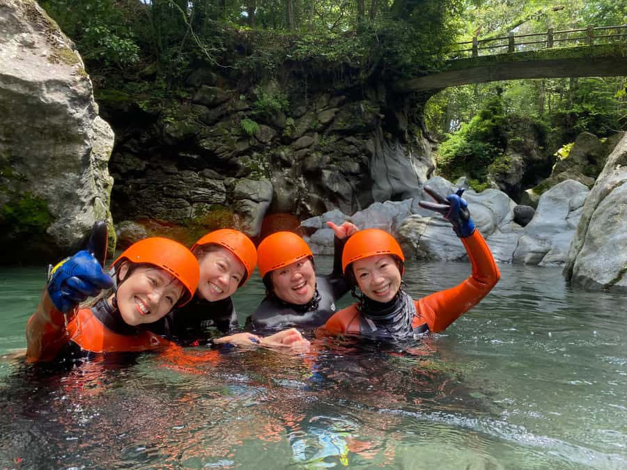 Fun Canyoning Activity at the bottom of Mt. Fuji - Timing, Season, and Rain Rules in the Fuji Area