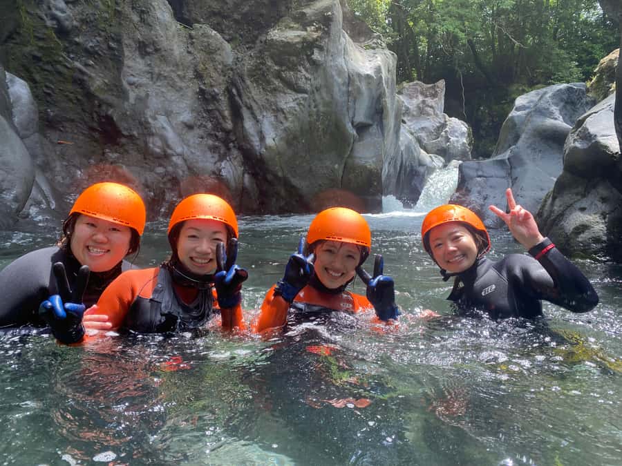 Fun Canyoning Activity at the bottom of Mt. Fuji - The Route: From Meet-Up to Slides, Jumps, and Rappels