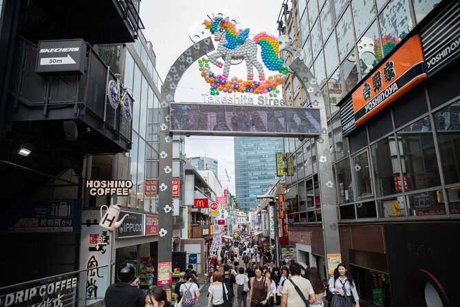 Harajuku Meiji Shrine Walking Tour in Tokyo - Stop 2, Takeshita Street: youth culture on a tight 400-meter stretch