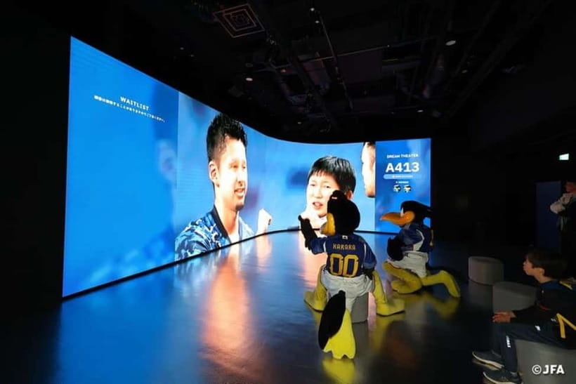 Japan Football Association museum tour at 「blue-ing!」 - Meeting at Blue-ing! Discovery Area reception