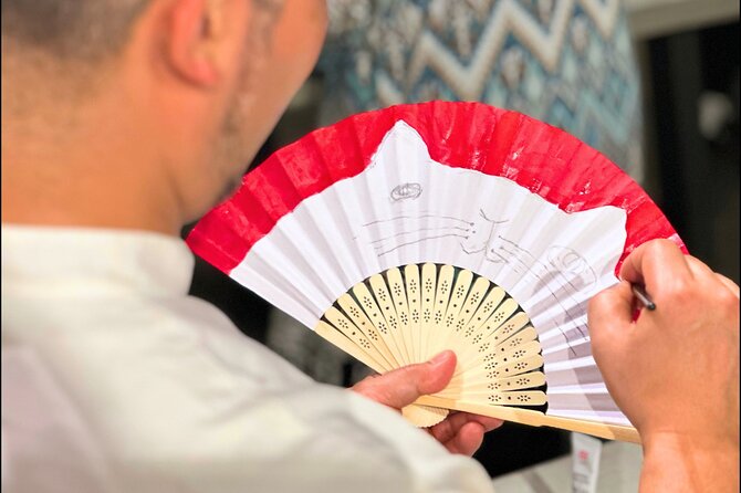 Japanese Fan Painting Workshop ~ in a Tokyo Flower Shop - Finding the Calm in Chiyoda: Park House Chiyoda Kojimachi