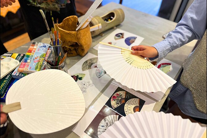Japanese Fan Painting Workshop ~ in a Tokyo Flower Shop - Painting Time With Ruby: How Guidance Actually Helps