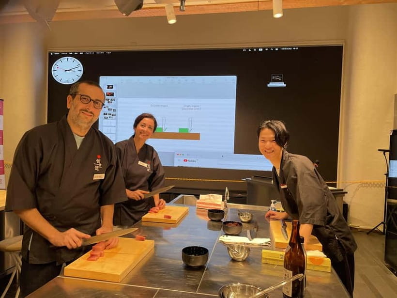 Japanese Knife Skills & Tuna Don/Sushi Workshop in Tokyo - Pro Sashimi Slices, Then Your Turn: Tuna Cutting With Real Control