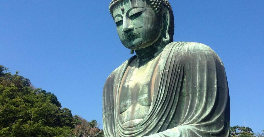 Kamakura: Great Buddha, Hase Temple, & Komachi Street Tour - The Great Buddha at Kōtoku-in, huge and wonderfully exposed