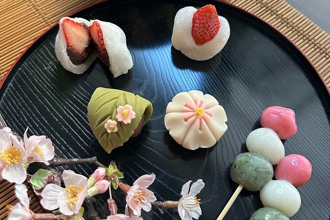 Mochi and Nerikiri Wagashi Combination Cooking Class - Making Daifuku and dango: strawberries, then smart swaps