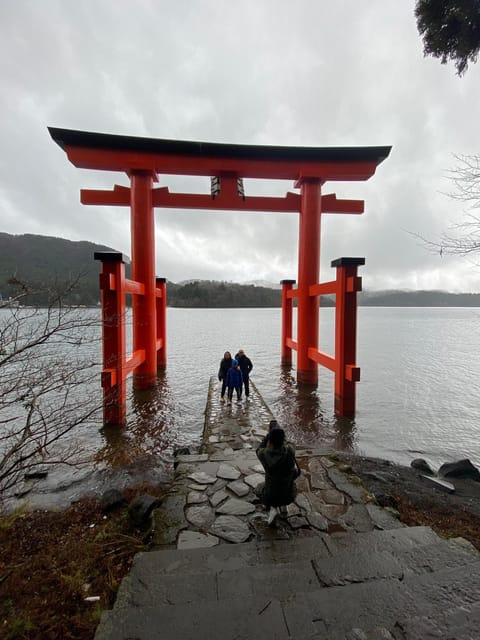 Mount Fuji - Hakone & Onsen Full Day Private Tour - Lake Ashi cruise: pirate-boat views of Mt. Fuji and the torii
