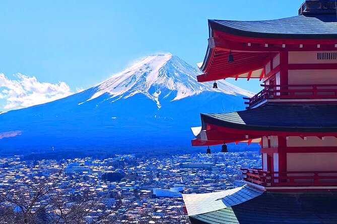 Mt Fuji and Lake Kawaguchiko Bus Day Tour with English Guide - The Lawson Kawaguchiko Station photo stop that photographers love