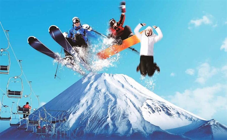 Mt. Fuji Skiing Experience- YETI Ski Resort & Onsen Day Trip - The onsen finish: Konohana no Yu and the open-air Mt. Fuji bath