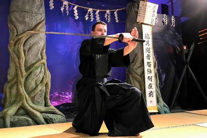 Ninja Samurai 2-hour hands-on lesson by Japanese master in Tokyo - Price and value: $86.22 for a lot of coaching