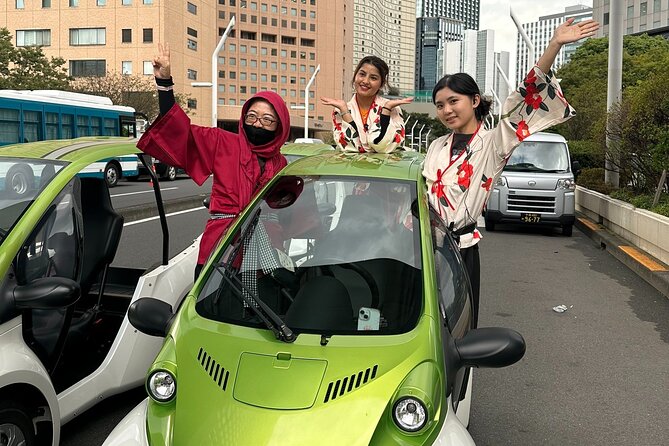 Official Tokyo Shibuya : KIMONO Dressed EV-Go Kart Activity Tour - Kimono plus EV-Go Kart: an unusual way to see Tokyo