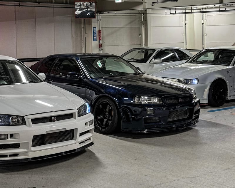 【R34 GTR Over 400 hp】Tokyo: Private Daikoku Tour in R34 GTR - The Tokyo highway run and Rainbow Bridge finish