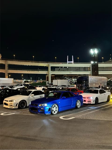 【R34】Tokyo:Private Daikoku tour in Modified R34 - When you go changes the vibe, and the tour times reflect it