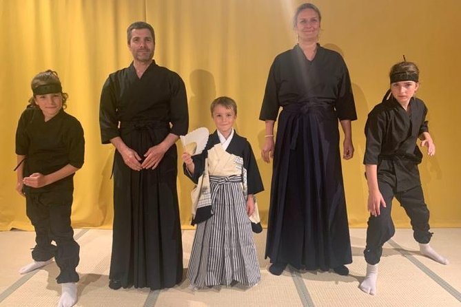 Samurai Sword Experience (Family Friendly)at SAMURAI MUSEUM TOKYO - Getting Kitted Out: Hakama, Helmet, and Armor for photos that feel earned