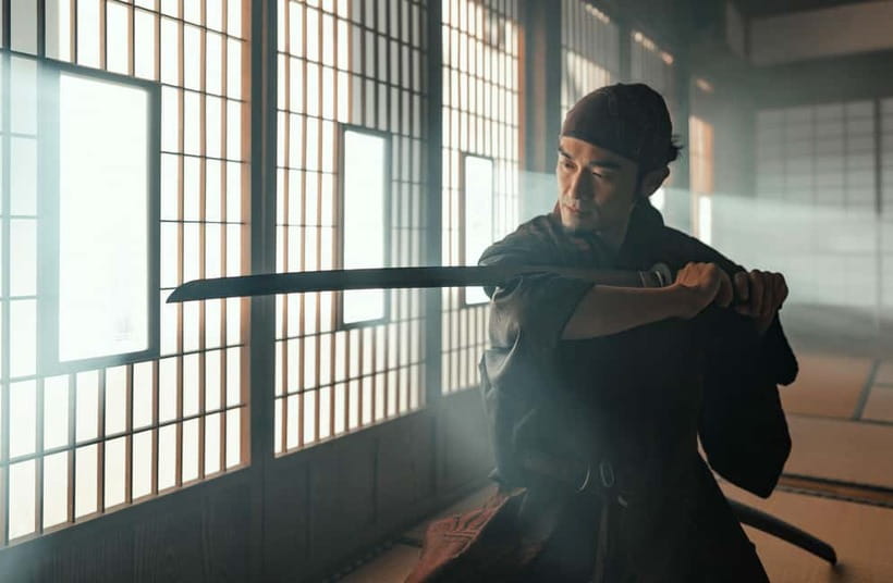 Samurai Swordsmanship and Sound Meditation in nature - Kimono and hakama first, then the river purification with prayer