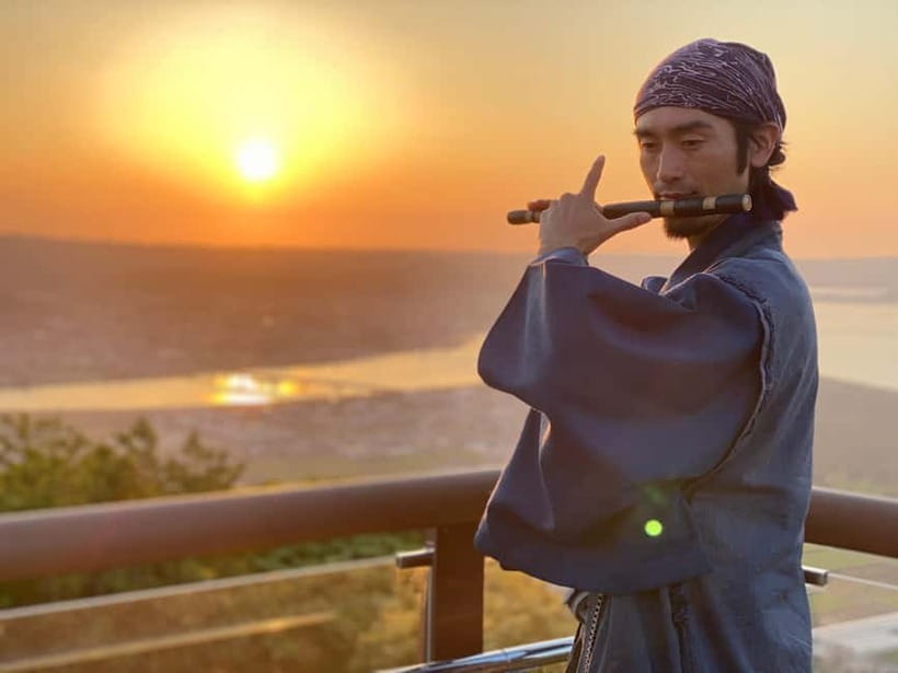 Samurai Swordsmanship and Sound Meditation in nature - Sound meditation by traditional instruments, plus improvised music