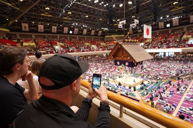 Seat B Ticket Tokyo Sumo Wrestling Tournament in Ryogoku - Sumo historical spots on foot, small distances with big payoff
