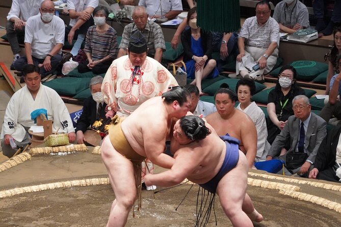 Seat B Ticket Tokyo Sumo Wrestling Tournament in Ryogoku - Ekoin Temple, a pause that helps you focus