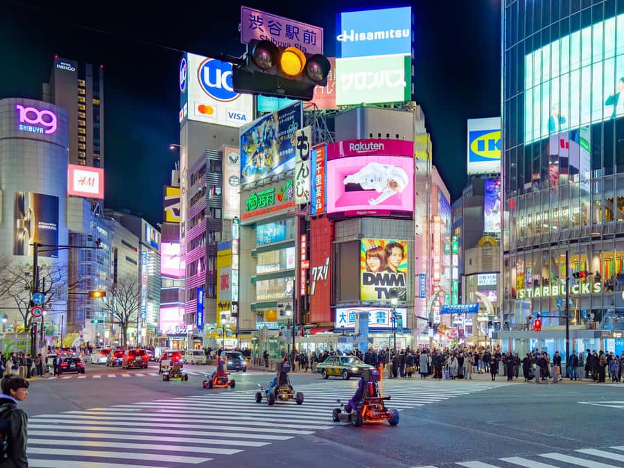 Shibuya#2 Go Karting Tour with Funny Costume - Turning Shibuya Scramble into a Driver’s-Eye Moment