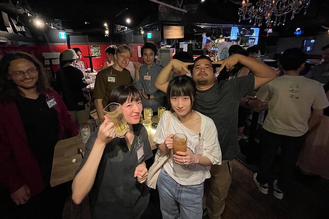 Shinjuku Locals &Traveller Meet&Drink Experience Solo going Party - Entering the bar at British Pub 2nd Half, exactly where to go