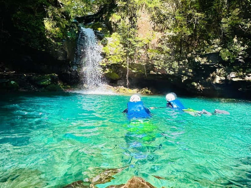 Shizuoka : Mt Fuji Secret Canyon River Trekking - River basics: swimming pools, lava steps, and the 1.6 km route
