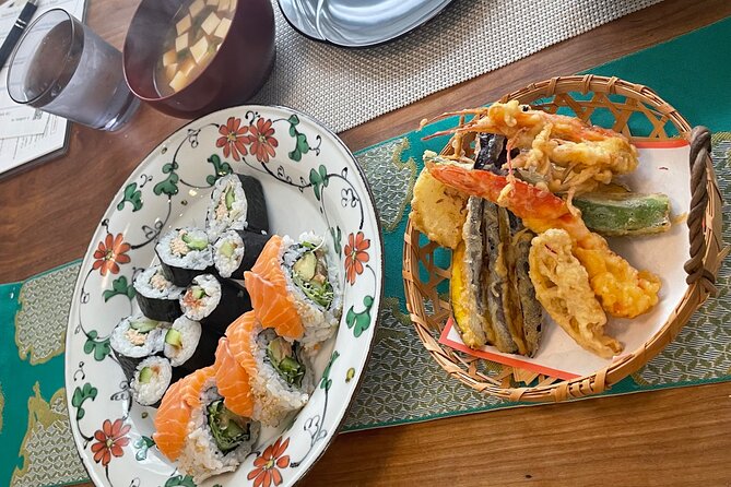 Small Group Sushi roll and Tempura Cooking Class in Nakano - Rolling three sushi types: choosing fillings and getting clean cuts