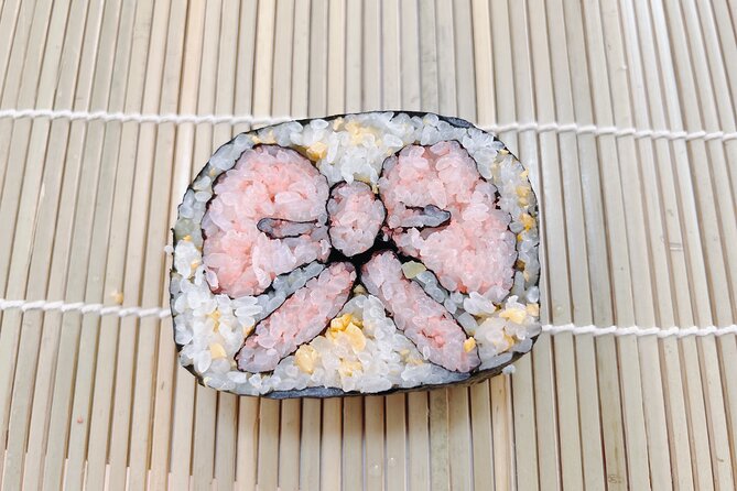 Special sushi rolls only available in Japan Making Experience - Choosing your designs: Minions, animals, flowers, and Santa