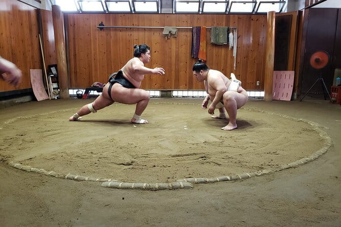 Sumo Practice Viewing Guided Tour and Photo with Sumo Wrestlers - Stop 2: Practice viewing with audio guide and strict etiquette